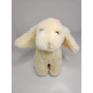 Vintage 1990 Baby Gund‎ Wind Up Musical Puppy Dog Antique White Missing Ribbon